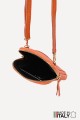 Sac pochette bandoulière en cuir grainé format téléphone ZE-9018-G