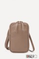 Grained Leather crossbody clutch bag phone size ZE-9018-G
