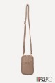 Sac pochette bandoulière en cuir grainé format téléphone ZE-9018-G