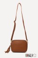Sac bandoulière en cuir grainé ZE-9019-G