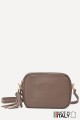 Grained Leather crossbody bag ZE-9019-G : colour:Taupe