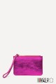 Porte-monnaie Pochette plate en cuir métallisé ZE-8004