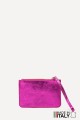 Porte-monnaie Pochette plate en cuir métallisé ZE-8004