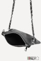 Folding shoulder bag in grained leather ZE-9016-G