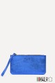 Metallic leather coin purse flat pouch ZE-8005