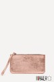 Porte-monnaie Pochette plate en cuir métallisé ZE-8005