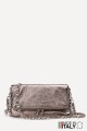 Folding shoulder bag in metallic leather ZE-9016-MT