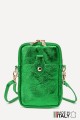 Metallic Leather crossbody clutch bag phone size ZE-9013-MT