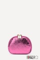 Metallic leather round brioche wallet M35 : Colors:Pink