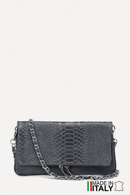 Crocodile pattern leather folding clutch bag ZE-9017-CR