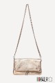 Metallic leather Folding shoulder bag ZE-9017-MT : Colors:Champagne