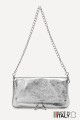 Metallic leather Folding shoulder bag ZE-9017-MT : Colors:silvery