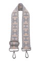 A40-RS-AG Adjustable patterned shoulder strap with silver carabiners : Shoulder strap color:023.004