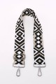 A40-RS-BZ Adjustable patterned shoulder strap with silver carabiners