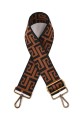 A40-RS-BZ Adjustable patterned shoulder strap with bronze carabiners