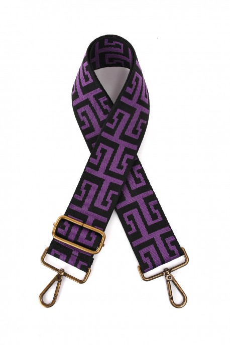 A40-RS-BZ Adjustable patterned shoulder strap with bronze carabiners : Shoulder strap color:009.005