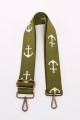 A40-RS-BZ Adjustable patterned shoulder strap with bronze carabiners