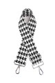 A40-RS-AG Bandoulière à motif réglable avec mousquetons argenté