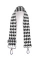 A40-RS-AG Bandoulière à motif réglable avec mousquetons argenté