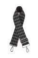 A40-RS-AG Bandoulière à motif réglable avec mousquetons argenté