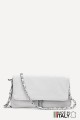 Folding shoulder bag leather ZE-9017-G : colour:White