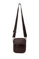 KJ1988-1 Cowhide leather Cross body bag : colour:Chocolat
