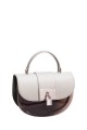DAVID JONES 7056-1 Transparent PVC handbag : colour:Silver