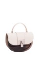DAVID JONES 7056-1 Transparent PVC handbag : colour:White