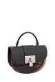 DAVID JONES 7056-1 Transparent PVC handbag : colour:Black