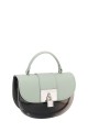 DAVID JONES 7056-1 Transparent PVC handbag : colour:Light Green