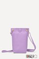Grained Leather crossbody clutch bag ZE-9014-G : colour:Lilac