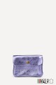 Metallic leather coin purse ZE-8001 : Colors:UV Steel