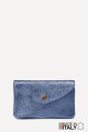 Metallic leather coin purse ZE-8002 : Colors:Steel blue