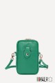 Sac pochette bandoulière en cuir grainé format téléphone ZE-9013-G