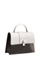 DAVID JONES 7056-2 Transparent PVC handbag : colour:Silver