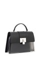 DAVID JONES 7056-2 Transparent PVC handbag : colour:Black
