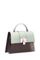 DAVID JONES 7056-2 Transparent PVC handbag : colour:Light Green