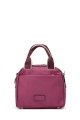 Smooth matte synthetic handbag 188-76 : colour:Plum