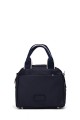 Smooth matte synthetic handbag 188-76 : colour:Navy