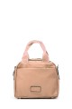 Smooth matte synthetic handbag 188-76 : colour:Camel