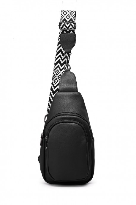 LX2650 Sac banane holster à bandoulière synthétique : couleur:Noir (Black)