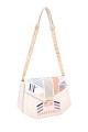 David Jones handbag with sliding shoulder strap CM6974F : colour:White