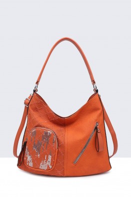 Synthetic handbag 16001-BV