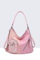 Synthetic handbag 16001-BV : colour:Pink