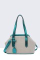 60010-BV Synthetic canvas handbag