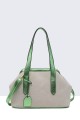 60010-BV Synthetic canvas handbag