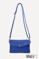 Leather crossbody clutch bag ZE-9010 : colour:Sapphire