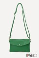 Leather crossbody clutch bag ZE-9010 : colour:Green