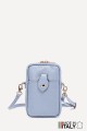 Grained Leather crossbody clutch bag phone size ZE-9013-G