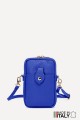 Sac pochette bandoulière en cuir grainé format téléphone ZE-9013-G